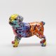 thumbnail image 3 of Esculturas de perros de decoración francesa, figuras abstractas de animales caninos, resina con acabado de grafiti. Los 23x12x18.5CM, 3 of 9
