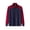 Watermelon Red, variant on Womens Zip Up Sweatshirt Long Sleeve Color Block Tops Stand Up Collar Jacket With Zipper Pocket Wine 3XL