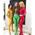thumbnail image 2 of Disfraz de Cosplay de Totally Spies Zentai Clover Ewing Samantha Simpson Alexandra, traje de cuerpo entero para mujeres y niñas, disfraz de Cosplay, 2 of 5