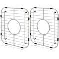 thumbnail image 1 of Protectores de fregadero para fregadero de cocina, rejilla inferior universal de doble tazón, rejilla protectora de fregadero de cocina de acero inoxidable 304, 1 of 4