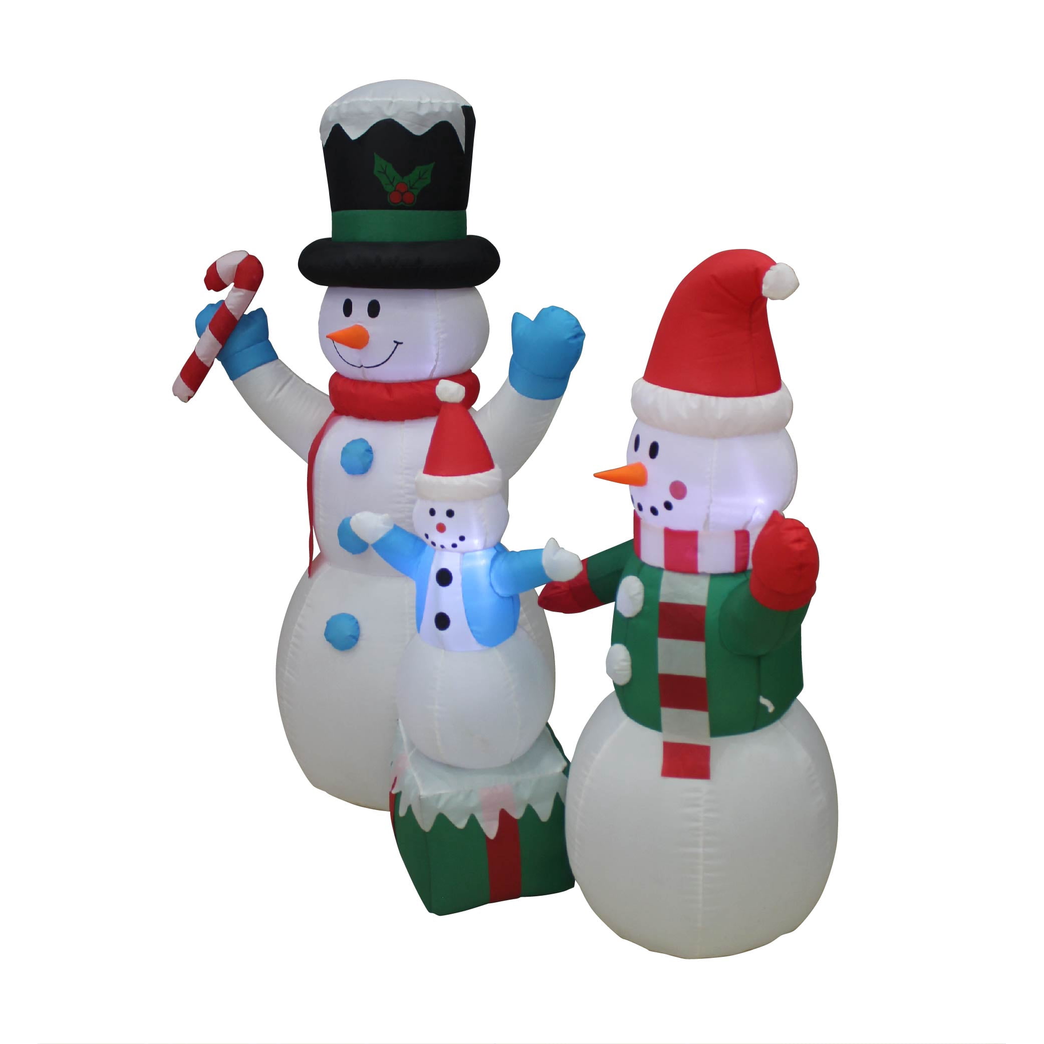Impact Lighted Snowman Yard Inflatable, 60"