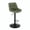 Green, variant on Hawsaiy Bar Stools Set of 2, Adjustable Swivel Counter Height Bar Stools with Back, Upholstered Modern Barstools with Diamond Stitching, Black