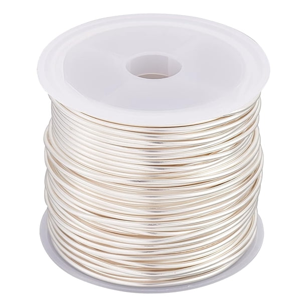 Alambre de cobre resistente de calibre 16, 10 m, alambre de plata para joyería artesanal, para envolver, esculpir, hacer flores y jardinería.