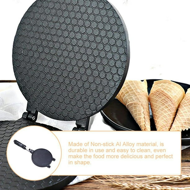 Waffle Cone Maker Non stick Crepe Pan Multifunctional Double sided