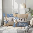 thumbnail image 3 of Summer Ocean Sea Shell Throw Pillow Covers, 17.7x17.7 Inch Love Lives Here Coastal Cushion Cases with Conch Starfish Coral Design for Holiday Seasonal Decor, 3 of 7