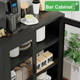 thumbnail image 6 of Elegant 40''H Metal Storage Cabinet with Mesh Doors,Steel Display Cabinet with Adjustable Shelves,Metal Office Storage Locker for Home Office,Black, 6 of 7