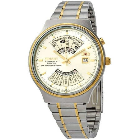 Orient Perpetual Calendar World Time Automatic Gold Dial Men's Watch (Best Service Orient World)