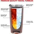 thumbnail image 2 of Thank You Gifts for Women, Thank You For Being Awesome Travel Tumbler, Funny Graduation Appreciation Christmas Gifts for Her Friends Mom Wife Sister, Insulated Stainless Steel Tumbler(20oz, Rose Gold), 2 of 6