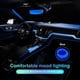 thumbnail image 4 of Iluminación interior de coche, tira de luces LED de 5 m, tira LED interior de 5 V para coches, compatible con iluminación ambiental de todos los modelos de coche (azul), 4 of 5