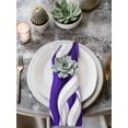 thumbnail image 2 of Purple White Moire Cloth Napkins Set of 8 Reusable Dinner Napkins, Modern Abstract Art Elegant Cocktail Napkin Washable Table Napkins for Wedding/Holiday Party/Baby Shower 20"x20", 2 of 7