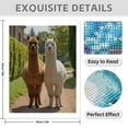 thumbnail image 3 of Diamond Art Kit for Adults, Two Alpacas Standing Together Diamond Painting for Adults Beginners, 5D DIY Diamond Art Painting Kits, Colorful Diamond Painting Craft for Home Decor 12x16, 3 of 7