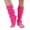 Hot Pink, variant on zicth Leg Warmer Long Leg Warmer Womens Men 80s Party Ribbed Knit Dance Sports Leg Warmer