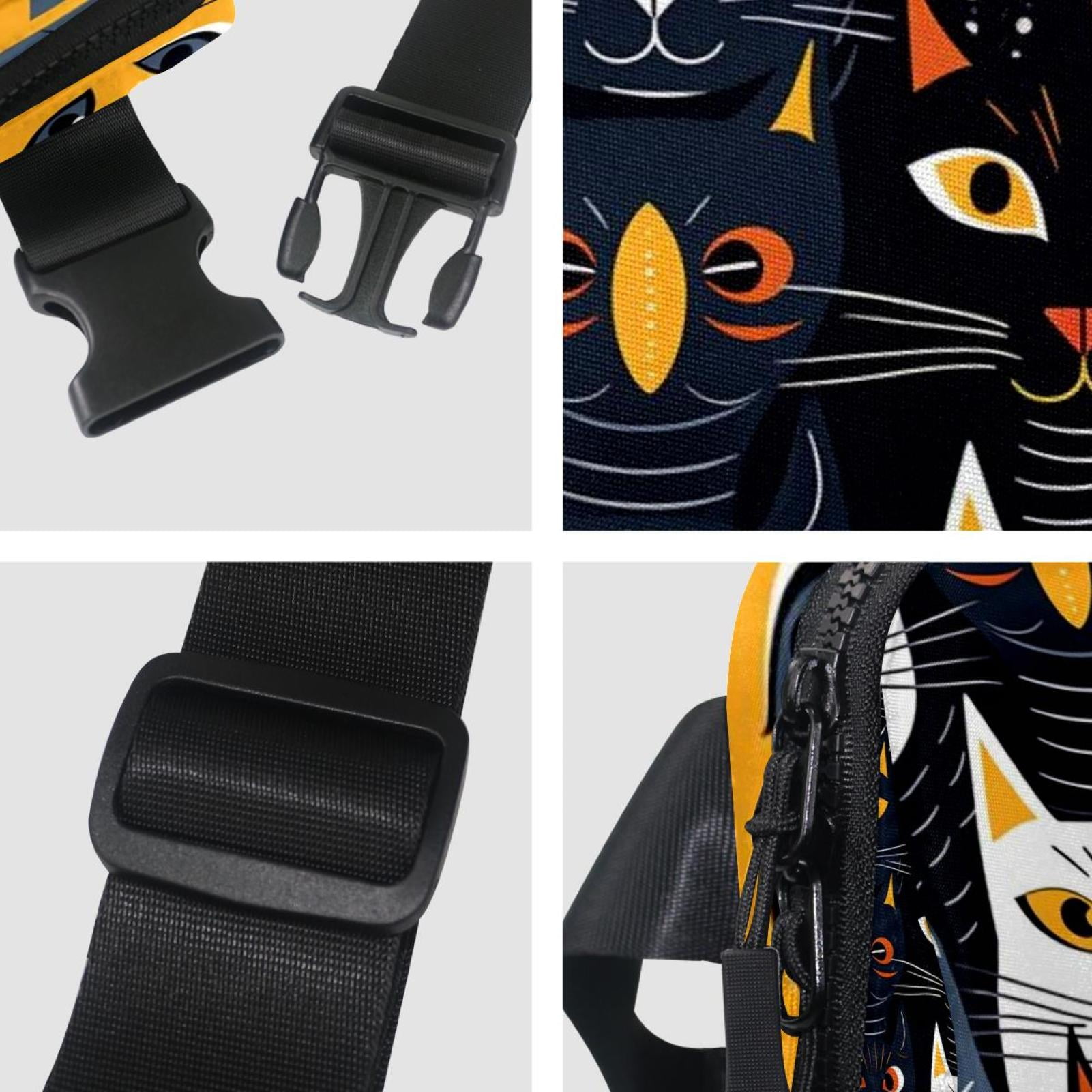 Cats Lightweight Adjustable Waist Bag Fanny Pack with Extension Strap - Unisex Fitness Running Belt