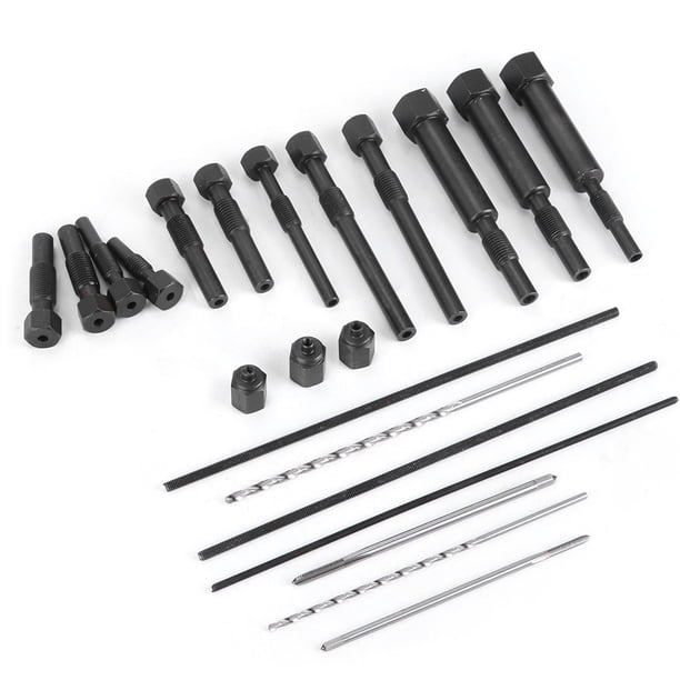 Kit de extracción de bujías incandescentes, 22 piezas M8 M10, herramienta de extracción de bujías incandescentes, juego de extracción de bujías incandescentes, respuesta rápida