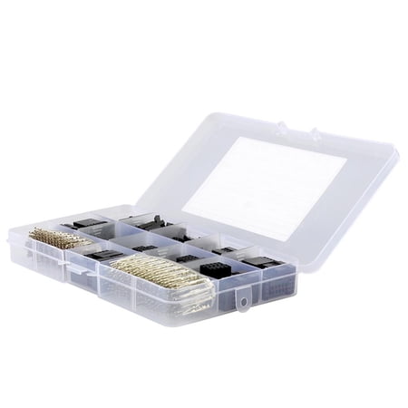 Cable Pin Kit pitrice 620Pcs 2.54mm Connectors Male Female Crimp Pin Terminal Kit ...