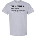 thumbnail image 3 of Inktastic Grandparents Day Grandpa Like a Dad but with No Rules T-Shirt, 3 of 5