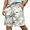 Gray, variant on Mens Swim Trunks Men's New Loose Mesh Beach Printed Casual Drawstring Shorts Breathable Resort Print Crop Pants with Elastic Waist Summer Swim Trunks for Vacation Spring Army Green L
