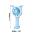 thumbnail image 3 of AYktou Mini Portable Fan, Hand Fan Summer Gift Cute Ears Design Folding Mini Fan, USB Rechargeable Personal Fan with Nightlight, Removable Base Stand Handheld Fan for Indoor Outdoor Travel Camping, 3 of 6