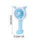 thumbnail image 3 of Summer USB Fan Cute Cats Handheld Folding Mini Fan Cartoons Style Portable Light-up Mini Fan For Students, 3 of 6
