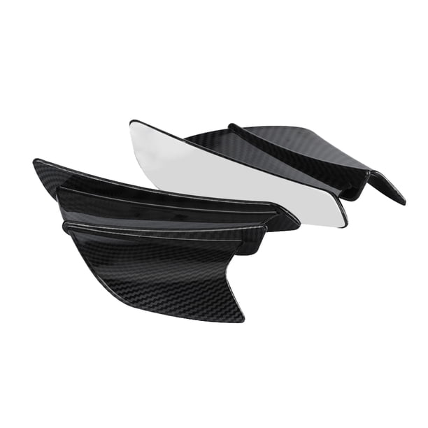 Kenally 1 par de piezas de alerón de modificación Universal con estilo de ala lateral de motocicleta Accesorios para motos Glanzende Koolstofkorrel Kenally VI015236-03B