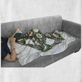 thumbnail image 5 of Pentacle Soft Flannel Fleece Throw Blanket, Halloween Themed Pentagram with Skeleton Bones and Dog-rose Flowers, Cozy Plush for Indoor and Outdoor Use, 50" x 60", Slate Brown Multicolor, by Ambesonne, 5 of 5