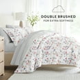 thumbnail image 4 of Noble Linens 7 Piece Bedding Bundle, Microfiber Patterned Comforter and Sheet Set, Queen, 4 of 7