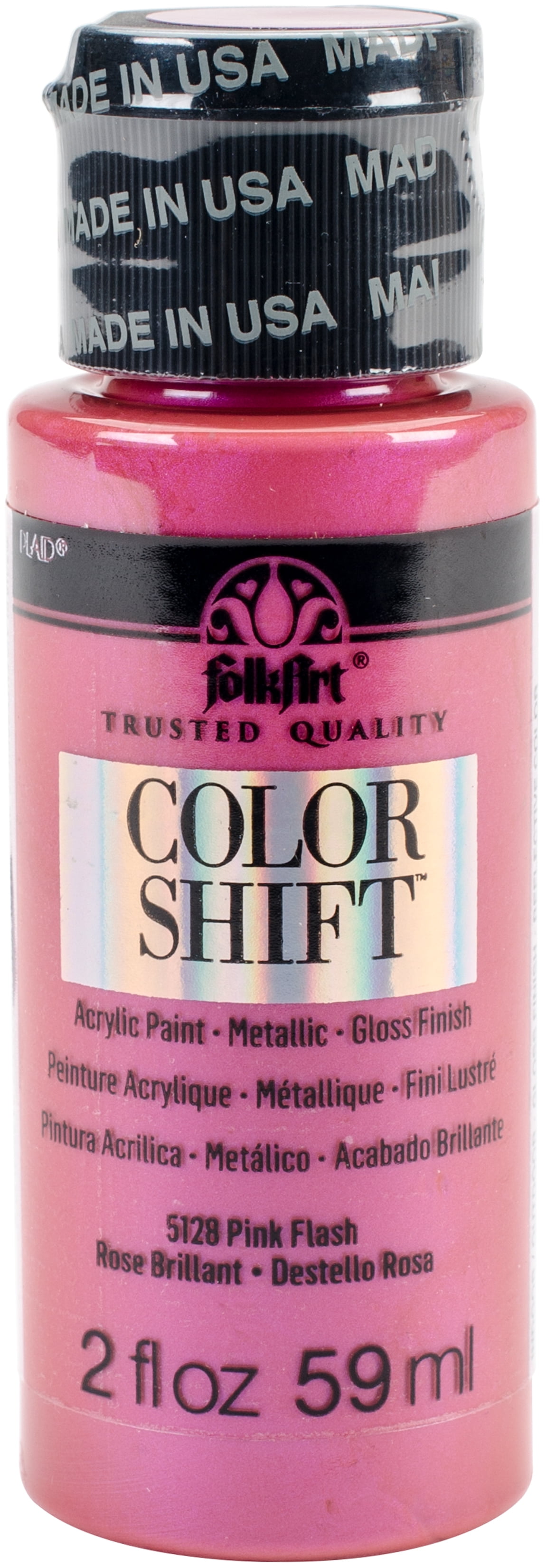 FolkArt Color Shift Paint 2oz-Plum Flash