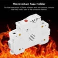 thumbnail image 3 of Solar DC Fuse Holder 1P 32A PC Flame Retardant PV Fuses Base DIN Rail Mounted With 20A 10x38mm Fuse 1000VDC, 3 of 8