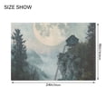 thumbnail image 4 of Yayeee Bath Rug for Bathroom Floor Non Slip Rectangle Fluffy Soft Absorbent Mat, 16"x24", Moon and House, 4 of 7