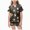 Grey, variant on Girls' Short Sleeve Pajama Set All-Over Print Bow Tie Ruffled Trim Soft Kids Sleepwear(Orange,2-3 Years)
