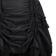 thumbnail image 4 of Stay Corset Women's Victorian Steampunk Skirt Ruffle High Low Outfits Gothic Overskirt Plus Size Pirate Dressing Black Size L, 4 of 4
