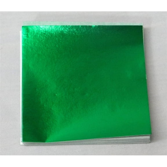 Candy Molds N More 4 x 4 inch Emerald Green Confectionery Foil Wrappers, 125 Sheets