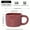 Brick Red, variant on Handcrafted Irregular Shape Ceramic Mug, 10.8oz/320ml Multi-Purpose Coffee Cup, Milk Tea Cup, Insulated, Scratch-Resistant, Reusable for Christmas, Easter, Thanksgiving, Father's Day, Graduation Gift