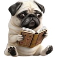 thumbnail image 1 of 2D Cute Adorable Pug Acrylic Car Air Vent Fragrance Diffuser, 1 of 8