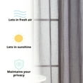 thumbnail image 4 of THD Natalie Faux Linen Semi Sheer Privacy Sun Light Filtering Grommet Window Panels, Pair, 4 of 4