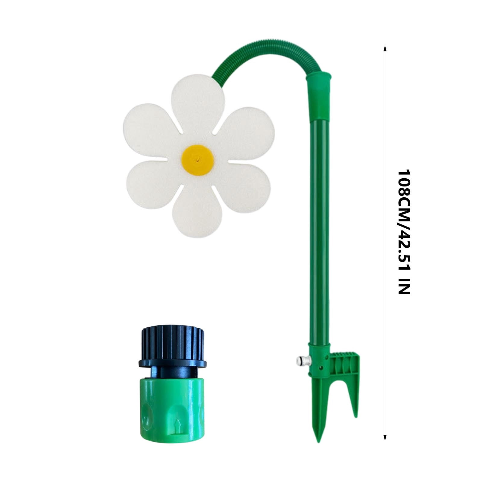 2026 NEW Crazy Daisy Sprinkler Crazy Dancing Flower Water Sprinklers Funny 360° Rotating Sun Flower Dancing Daisy Lawn Sprinkler for Yard Watering