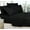 Black, variant on 1800 Thread Count Microfiber Bed Sheet Set King Navy