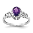 thumbnail image 1 of Bague en Or Blanc 10K avec Diamant Améthyste, 1 of 2