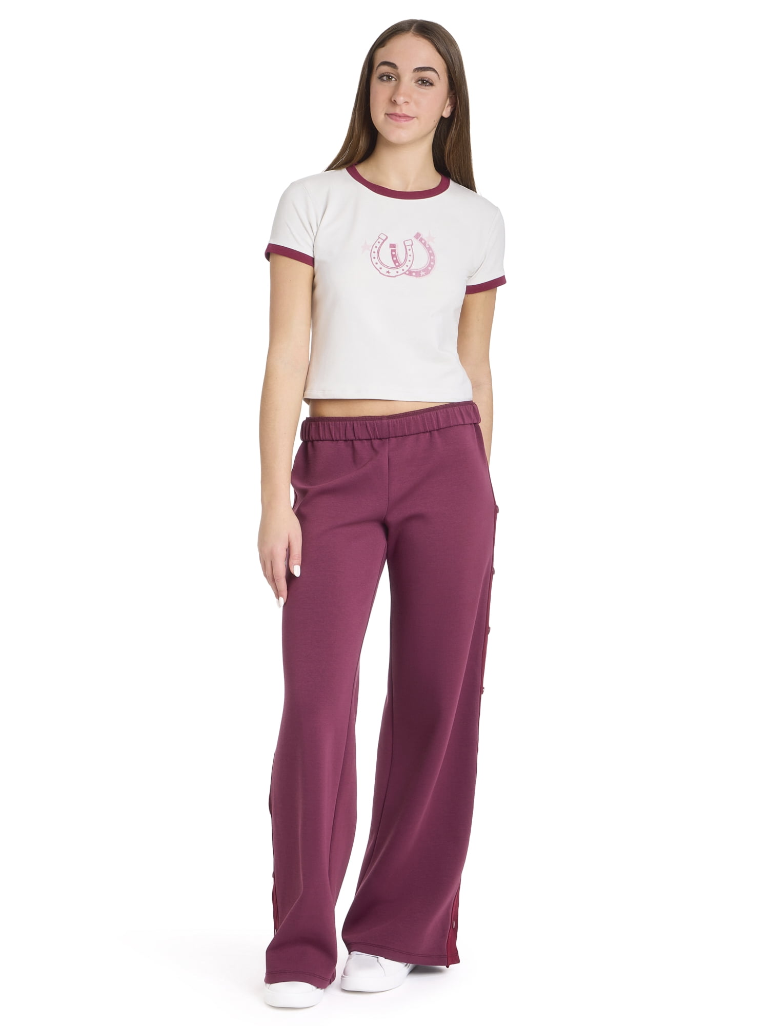 Mills by Millie Bobby Brown Women's Side Snap Pants, Sizes XXS-4X