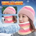 thumbnail image 1 of MPWEGNP Hat and Scarf Set Womens Earmuffs Add Flocking Thermal Cycling Warm Winter Knitting, 1 of 3