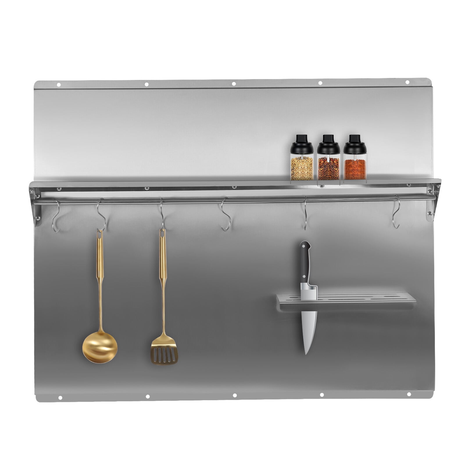 36x 29.5 Inch Range Backsplash Kichen Range Hood Wall Shield Stainless Steel NEW