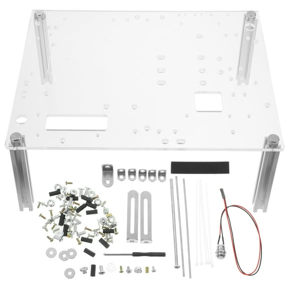 Open Frame Computer Case - ATX/Micro-ATX/Mini-ITX Test Bench with Tool-Free Assembly (DIY PC Building Chassis)_10.99In