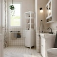 thumbnail image 2 of Kanstar Bathroom Multifunctional Storage Cabinet, White, 12.6'', 2 of 6