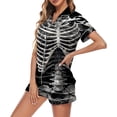 thumbnail image 2 of Halloween Pajamas for Women Set Pajamas for Family Pajamas Matching Set Short Sleeve T Shirt and Pants Day Pajama, 2 of 4
