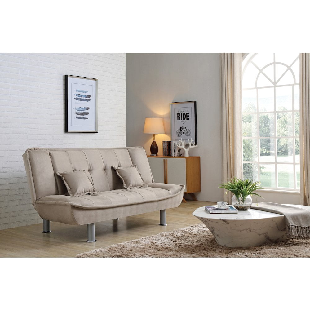 Glory Furniture Lionel Sofa Bed in Mocha Color