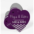 thumbnail image 3 of Inkdotpot Silver Foil Paper Hang Tag Hugs & Kisses From The Wedding Favor Tag 100 Pieces, 3 of 6