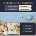 thumbnail image 5 of Elite Gourmet EIND57BL SlimStore™ Induction Cooktop, Touch Controls, Ultra Thin 2" Profile, 10 Power Levels, Temps 140°F to 465°F, Fast Heat Up, Blue, 5 of 9