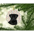 thumbnail image 2 of Pug Black #2 Christmas Ceramic Ornament 2.8 in x 2.8 in, 2 of 3
