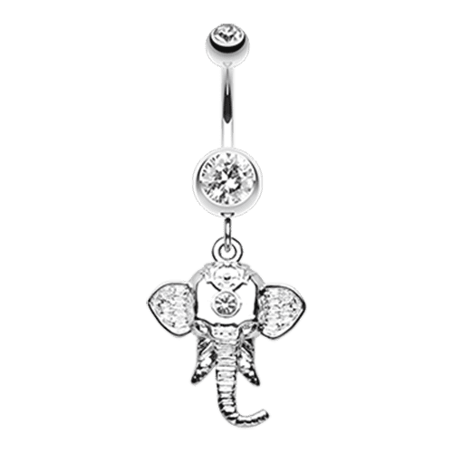 Shri Ganesha Elephant Belly Button Ring