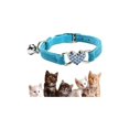 thumbnail image 1 of Collar para gatos, collar ajustable de terciopelo suave para gatos con cascabel, lindo suministro para mascotas, adecuado para la mayoría de los gatos y perros pequeños (17 cm28 cm) azul esquí esquí Gafas de esquí, 1 of 5